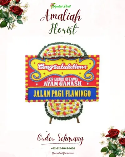 Bunga Papan Congratulation di Pandanwangi
